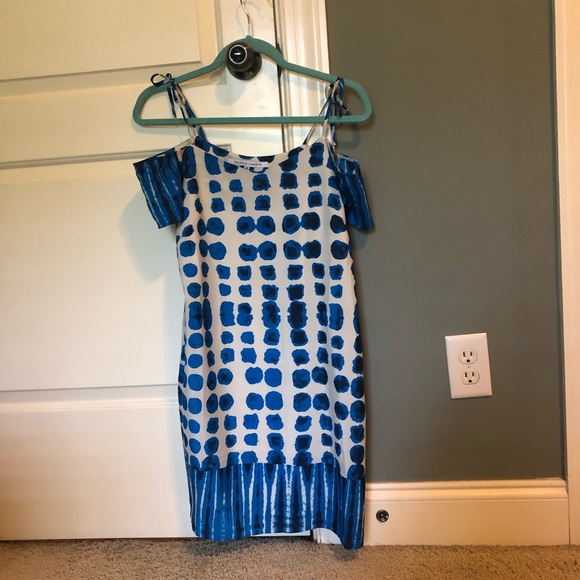 Blue Polka Dot Dress - Picture 1 of 4